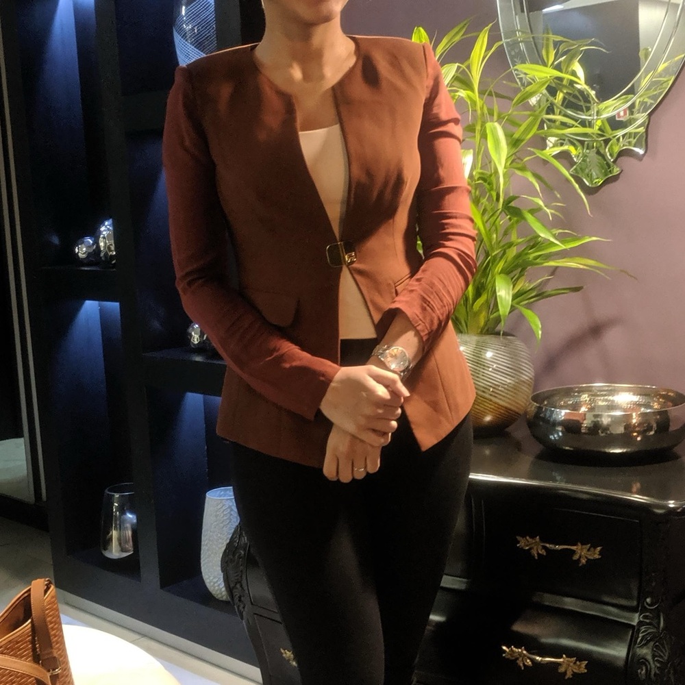 Roberto Cavalli Brown Slim fit Tailored Blazer (Bought in Europe) - Picture 7 of 8